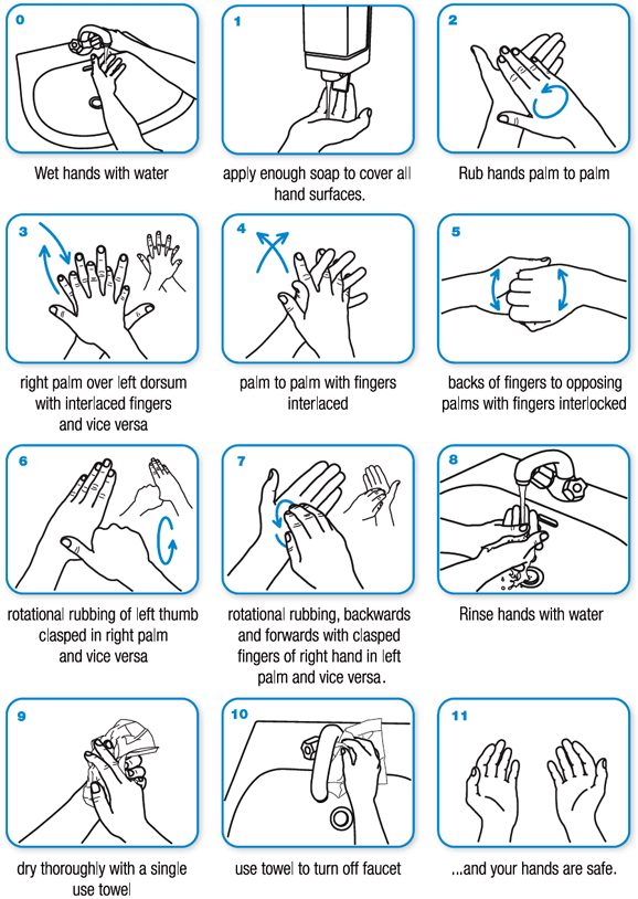 Steps of Hand Hygiene